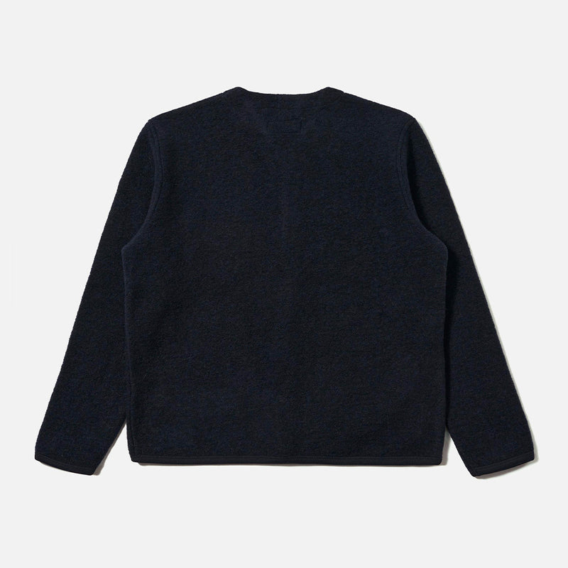 Universal Works - Cardigan Laine - Marine