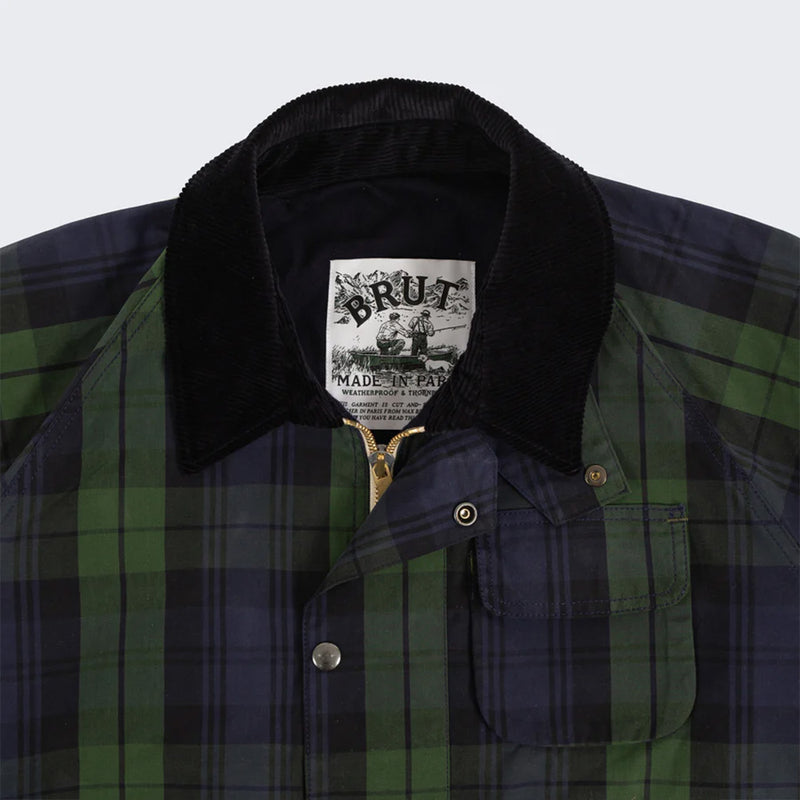 Brut - Veste The Checked Wax - Vert & Bleu