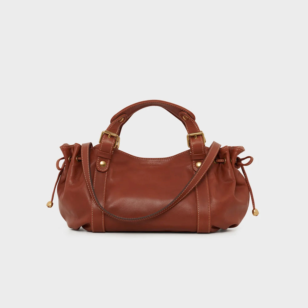 Gerard Darel - Le 12H leather bag - Tan – Merci Paris