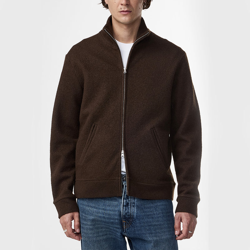 NN07 - Veste Boiled Full Zip - Demitasse