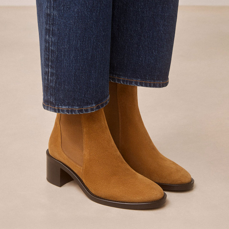 Rivecour - Bottines n°289 - Suède Ecorce