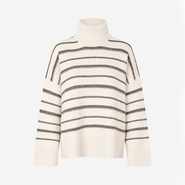 Samsoe Samsoe - Pull Col Roulé Sakeiku - Clear Cream ST