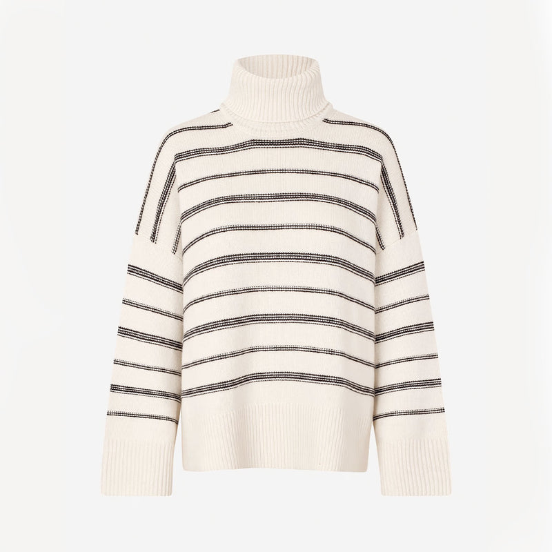 Samsoe Samsoe - Pull Col Roulé Sakeiku - Clear Cream ST