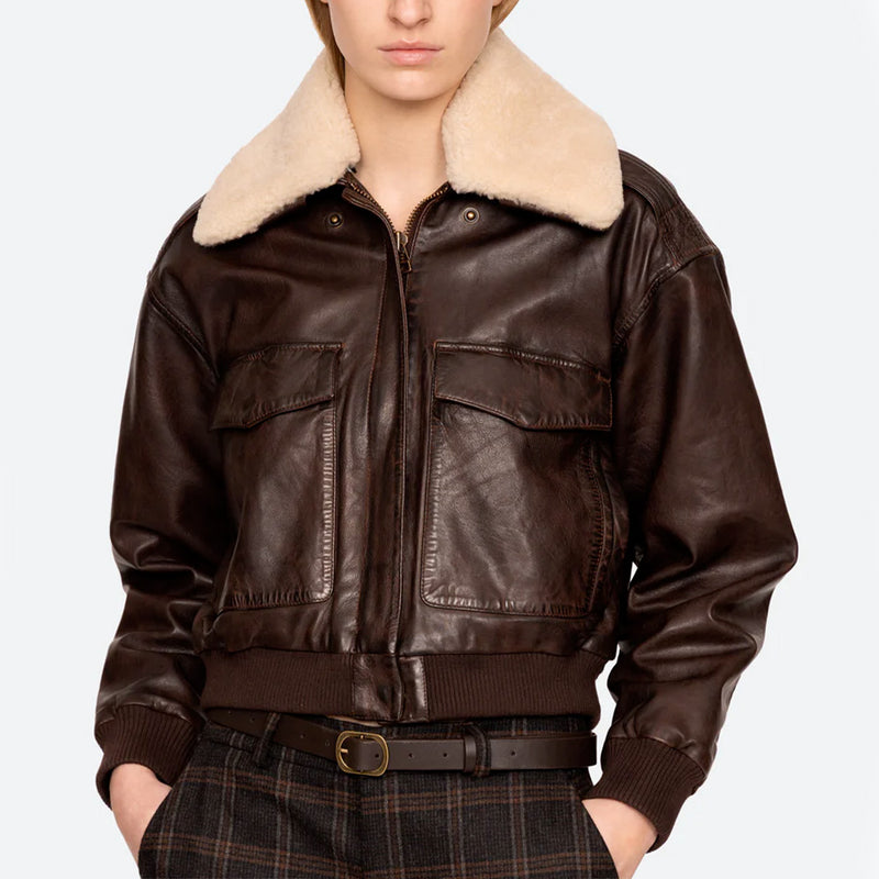 Sea NY - Bomber Aviateur Lenoir - Chocolat