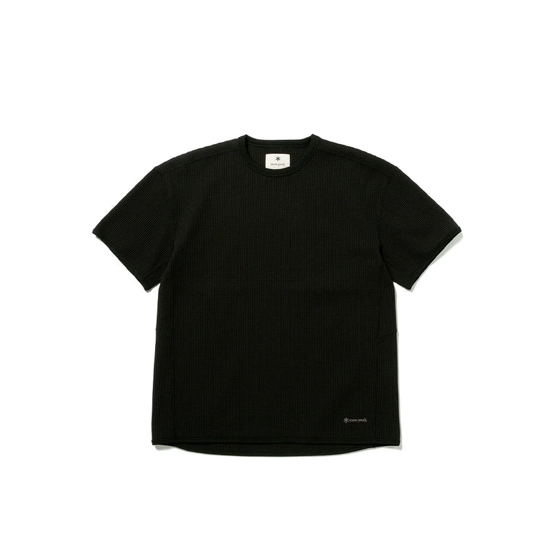 Snow Peak - T-Shirt Dry Waffle - Noir