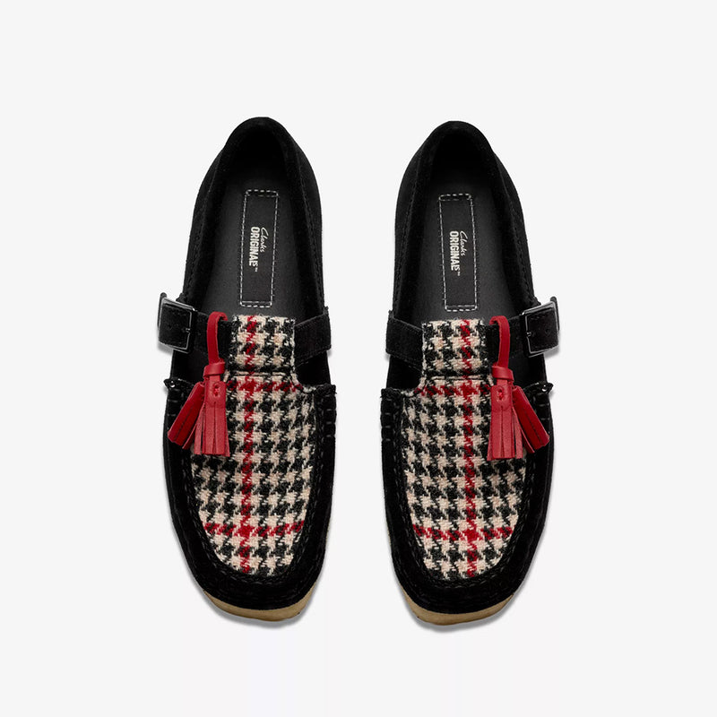 Clarks - Wallabee T Bar - Noir Tweed