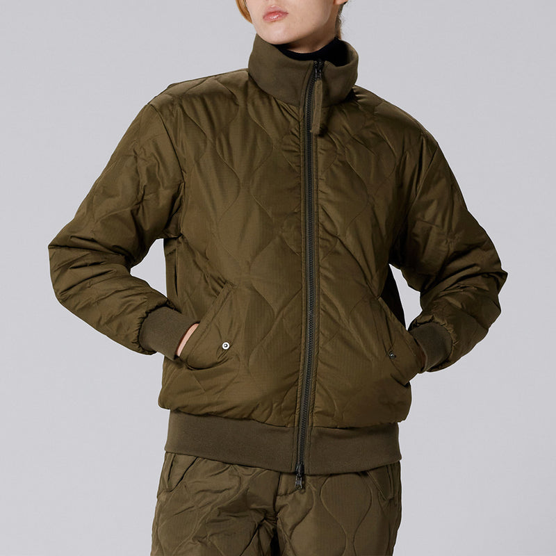 Taion - Veste Military Reversible Down - Vert/Blanc