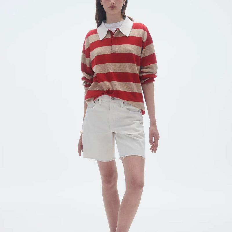 Guest In Residence - Pull Stripe Rugby - Dune & Rouge