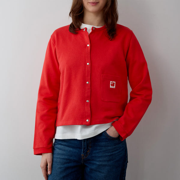 Merci  - Gilet Rose - Rouge