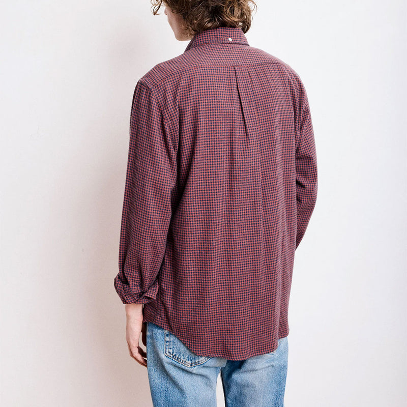 Hartford - Chemise Pitt Flanelle - Rouge et Bleu