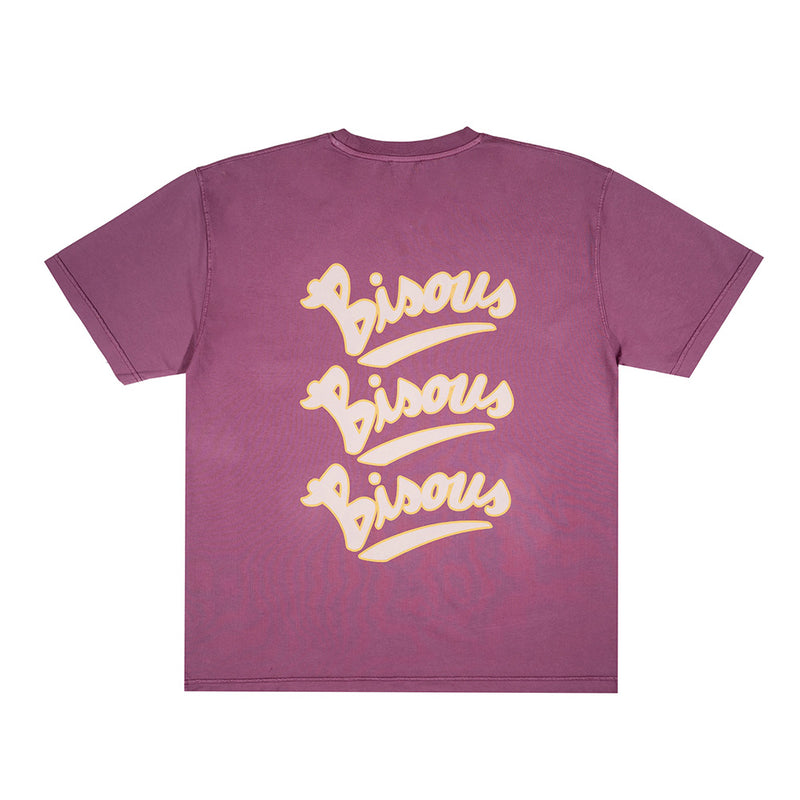 Bisous Skateboard - T-Shirt Gianni - Aubergine