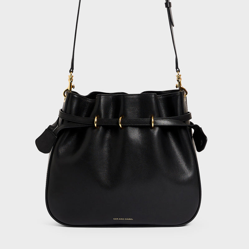 Gerard Darel - Sac seau en cuir Le Romy - Noir