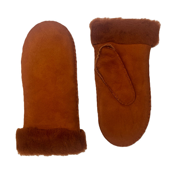 Milona - Moufles Mouton  - Orange Persia