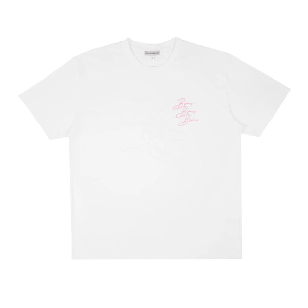 Bisous Skateboard - T-shirt Cigarette - Blanc