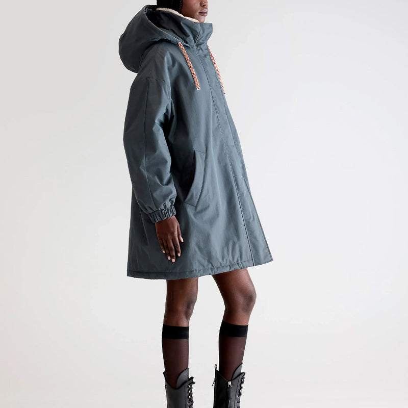 Bellerose - Parka à capuche Jade - Bleu Pirate