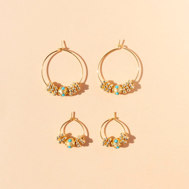 Juhu - Boucles d'oreilles Mini Cruz -Or