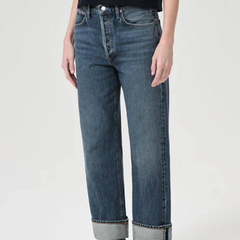 Agolde - Jeans Straight Fran - Bleu