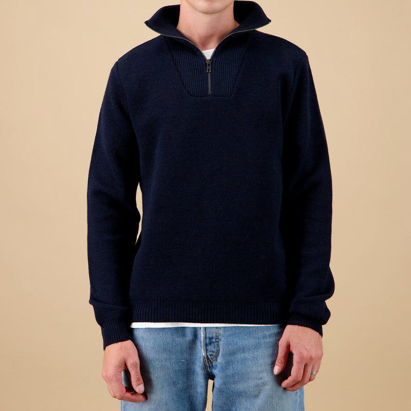 Nitto Knitwear - Pull Youri Camionneur - Marine