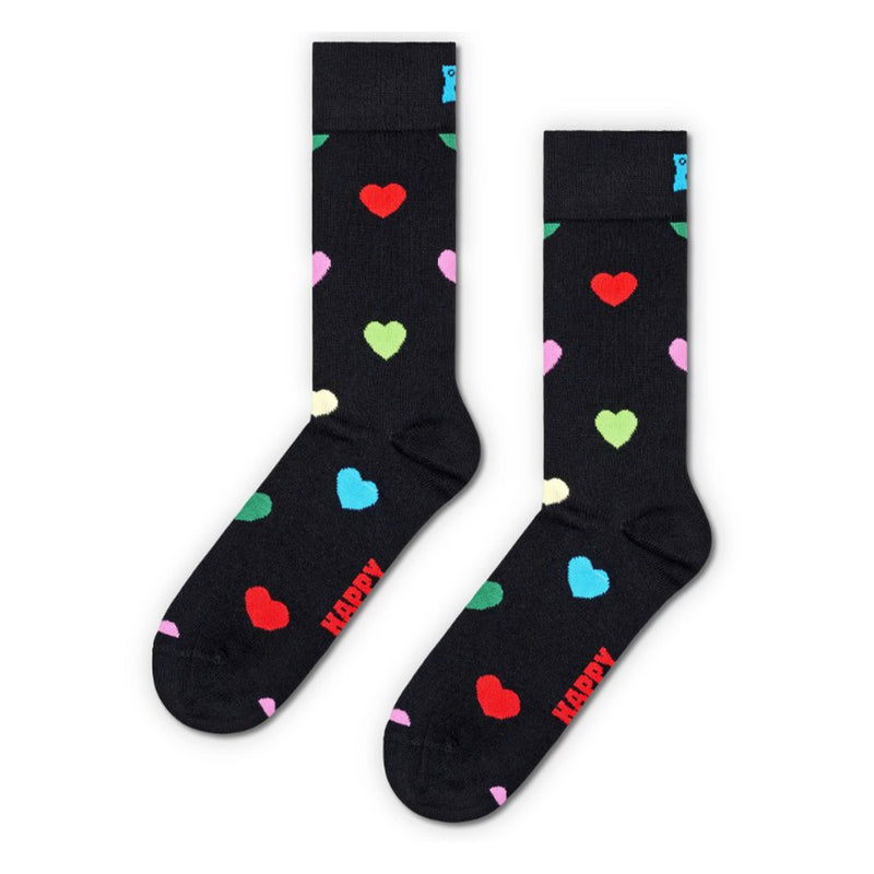 Happy Socks - Chaussettes Cœur - Noir