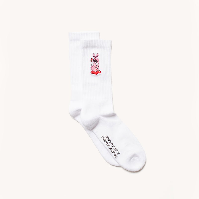 Carne Bollente - Chaussette Lucky Rabbit - Blanc