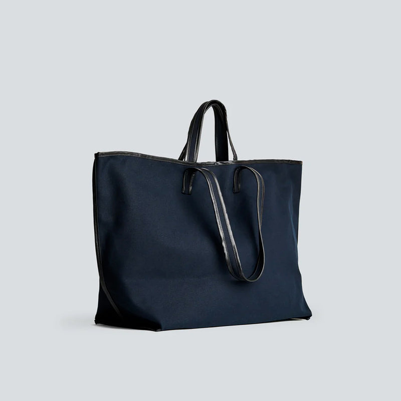 Kassl Editions - Sac Tote Canvas - Marine/Oil noir