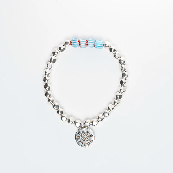 Gottlob - Bracelet Edition N° 2  - Turquoise & Rouge