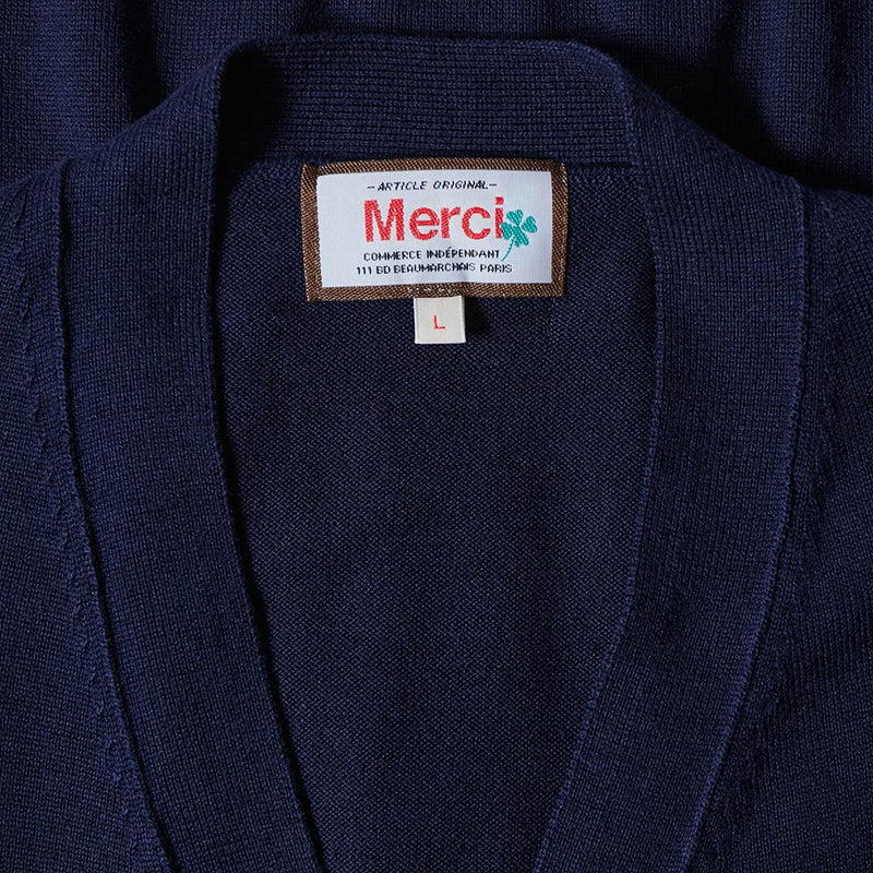 Merci - Cardigan Maximilien - Marine