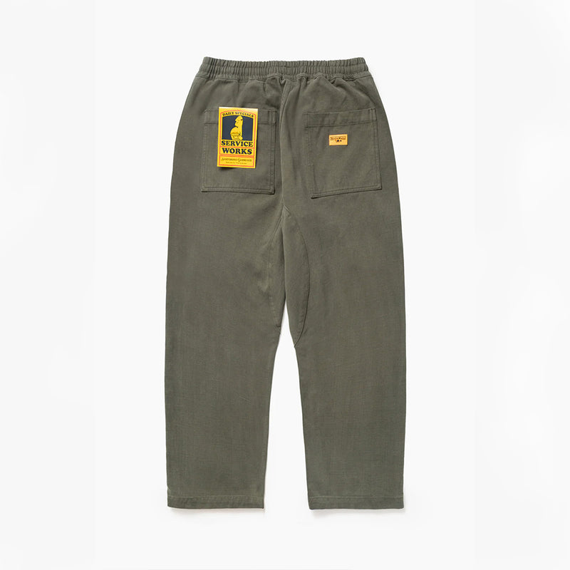 Service Works - Pantalon Moleskin Chef - Vert Moss