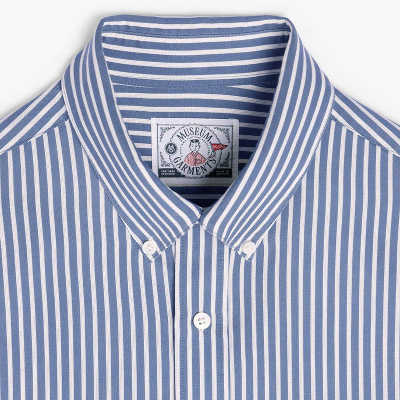 Museum Garments - Chemise Dad - Rayures Bleu