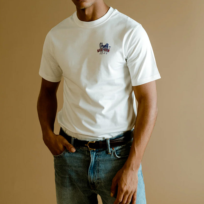 Mercer - T-Shirt 47 Heavy - Blanc & Rouge