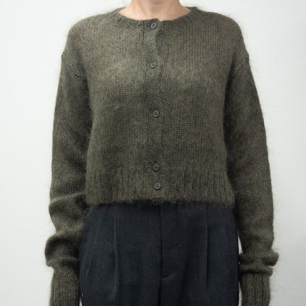 C.T.plage - Pull Round Longsleeve Cardigan - Kaki