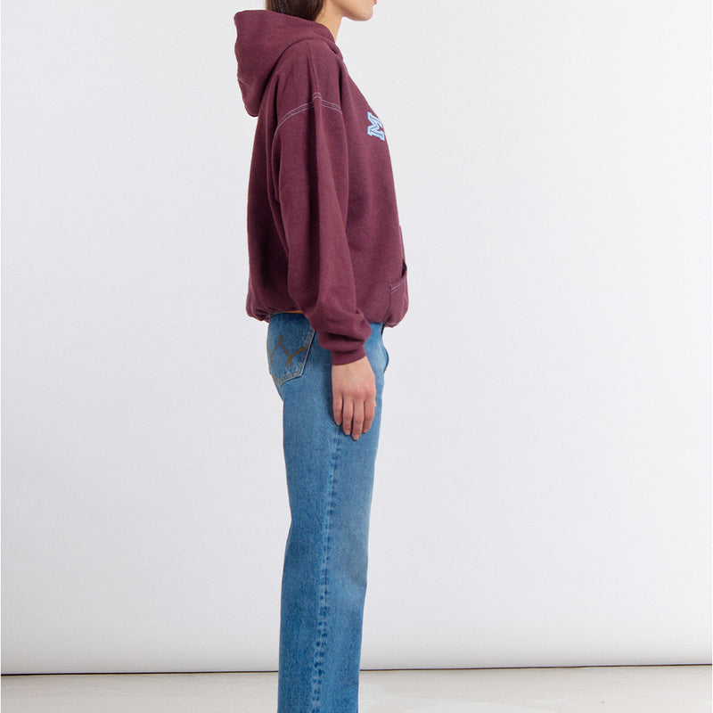Wild Donkey - Hoodie Michigan - Bordeaux
