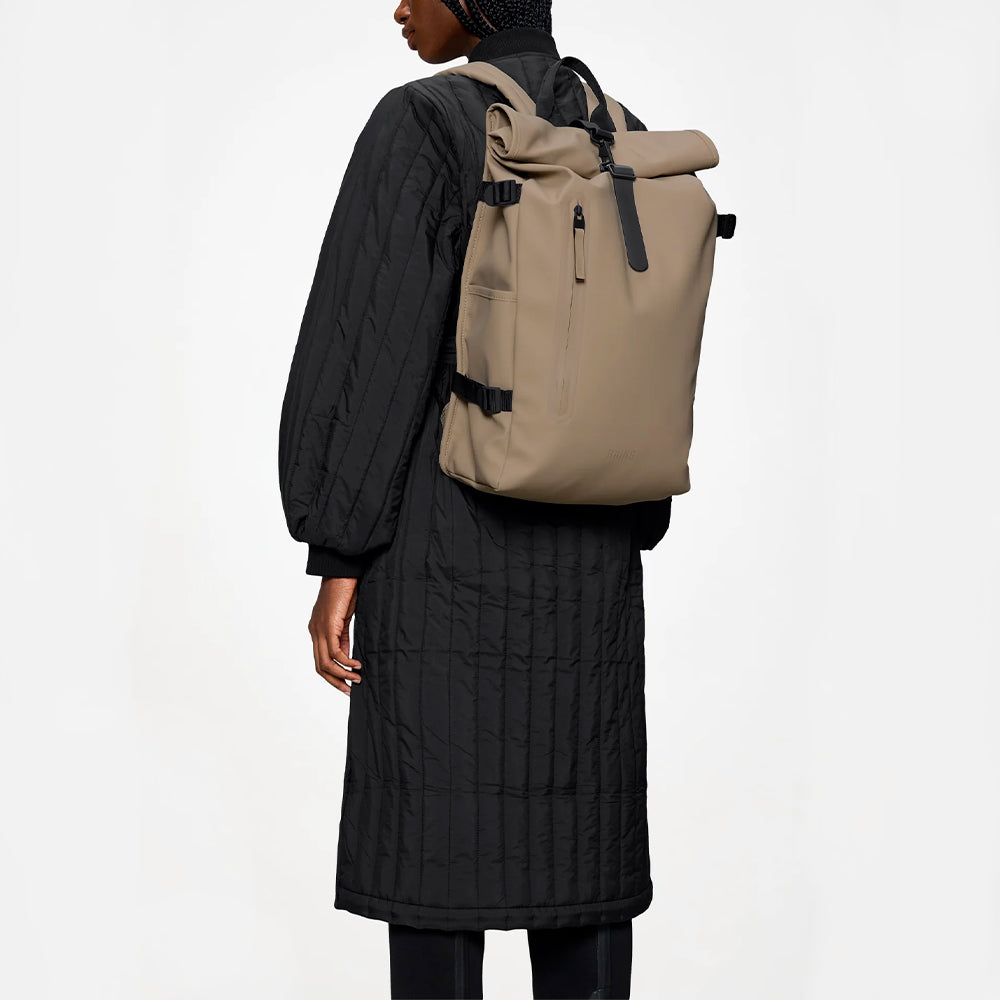 rains beige backpack - Rolltop Rucksack Top Shelf LOUNGEFLY The Lord Of color:Jet Black The Rains backpack is