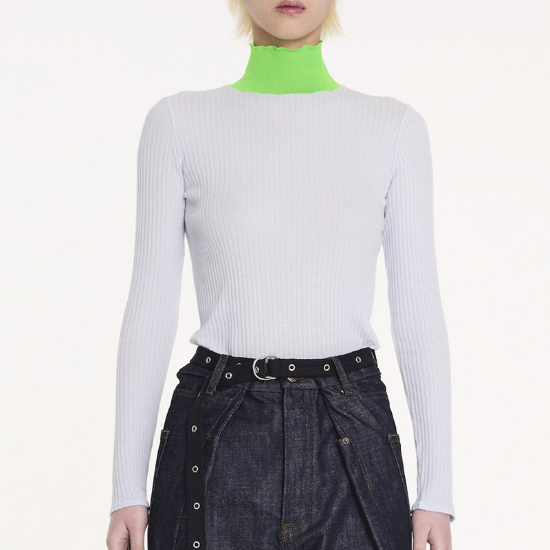 La Fetiche - Top Frederique - Bleu & Vert