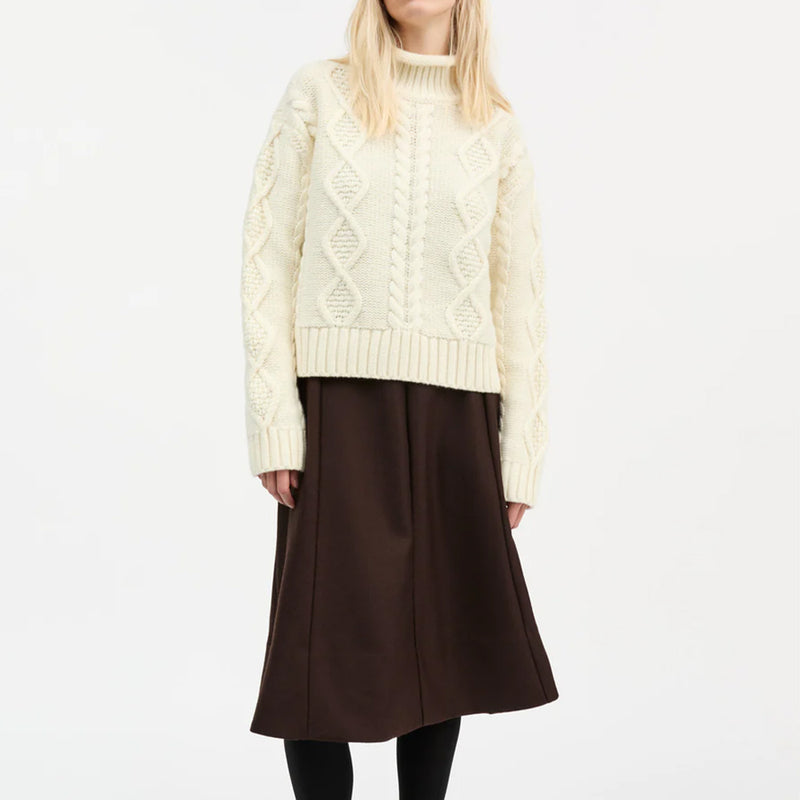 Skall Studio - Pull Col Rond - Ecru