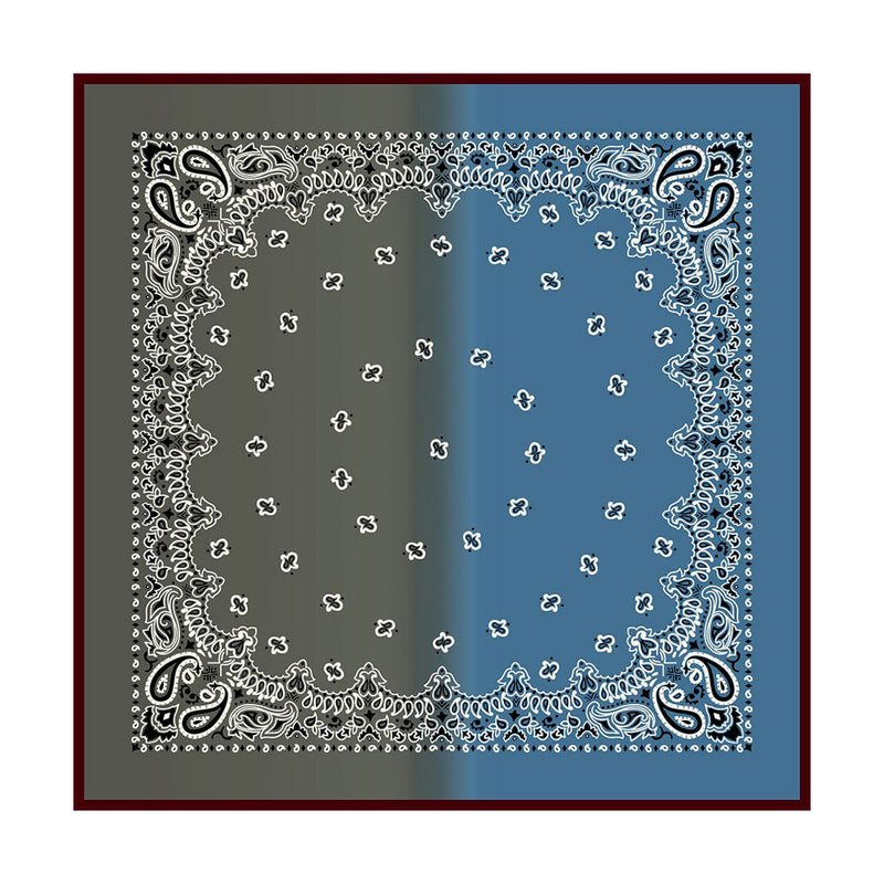 Destin - Foulard Cot Degradè - Vert Military