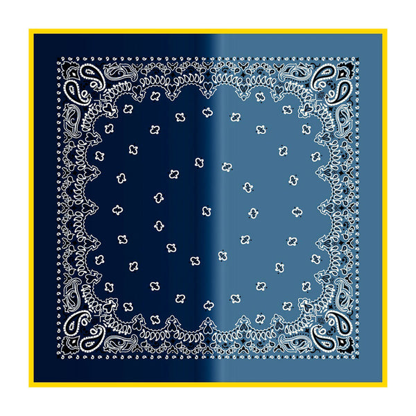 Destin - Foulard Cot Degradè - Marine
