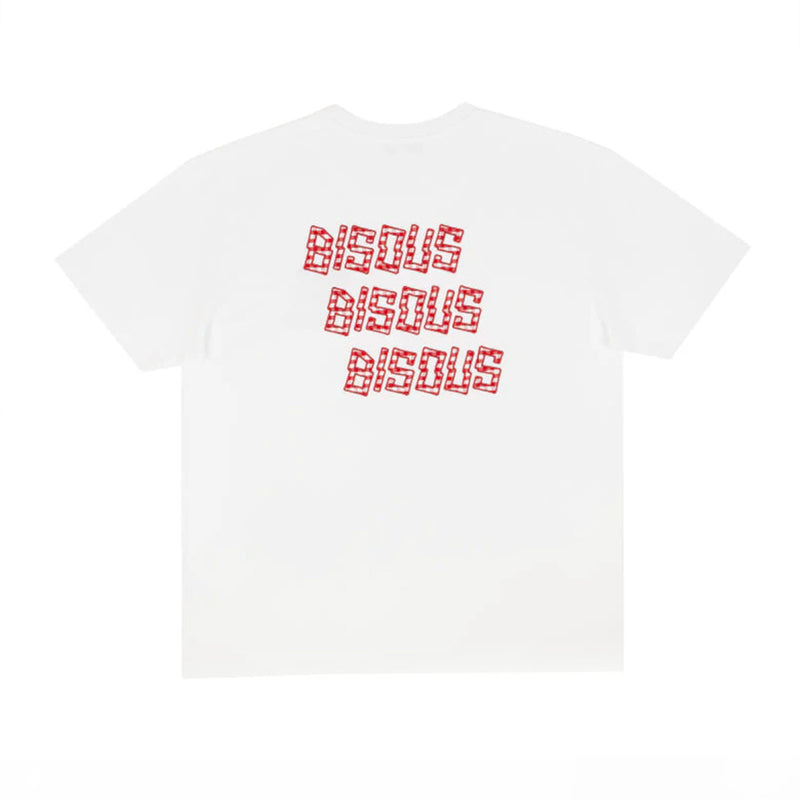 Bisous Skateboard - T-shirt X3 Vichy - Rouge & Blanc