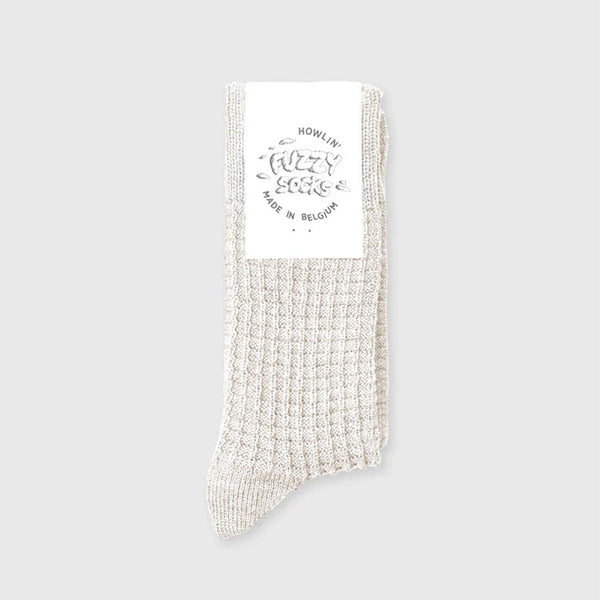 Howlin' - Chaussettes Fuzzy Waffle - Ecru