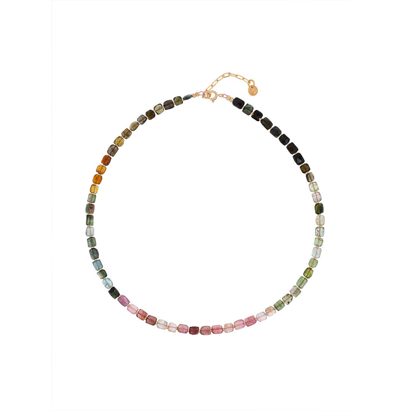 Luj - Collier ras de cou en Tourmaline Sylvia - Rose