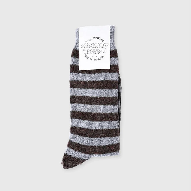 Howlin' - Chaussettes Cosmonaut -  Gris et Marron