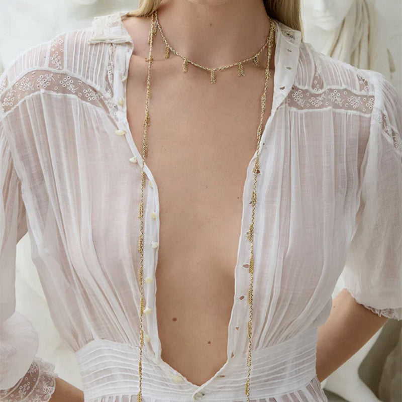 Marie Laure Chamorel - Collier n°944 - Gold Beige