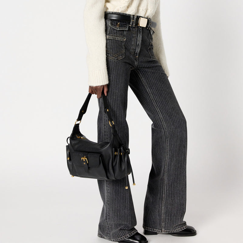 Gerard Darel - Jean flare Anna - Anthracite Rayures