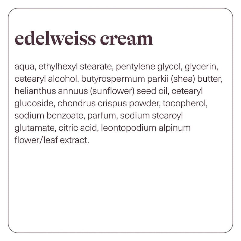 Crème Edelweiss - Prescription Skincare