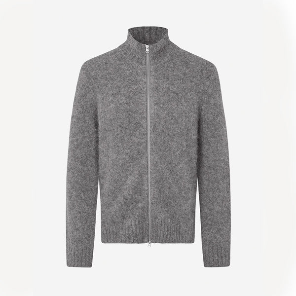 Samsoe Samsoe - Cardigan Zip Sajean - Iron Gate