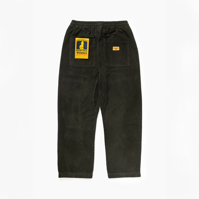 Service Works - Pantalon Cordury Chef - Vert Coppice