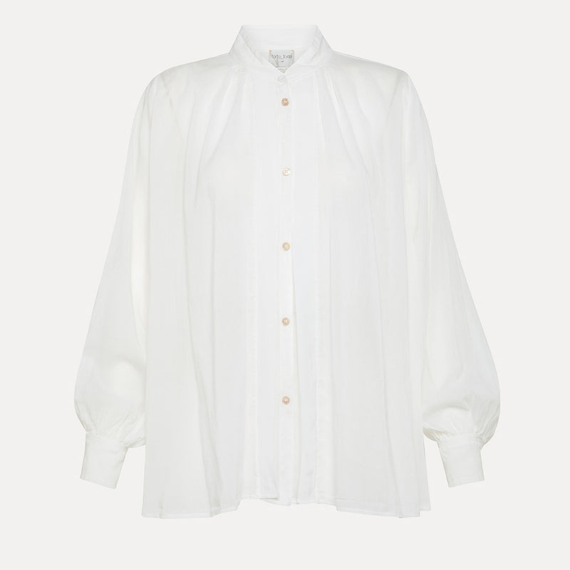 forte_forte - Chemise Bohémienne - Blanc