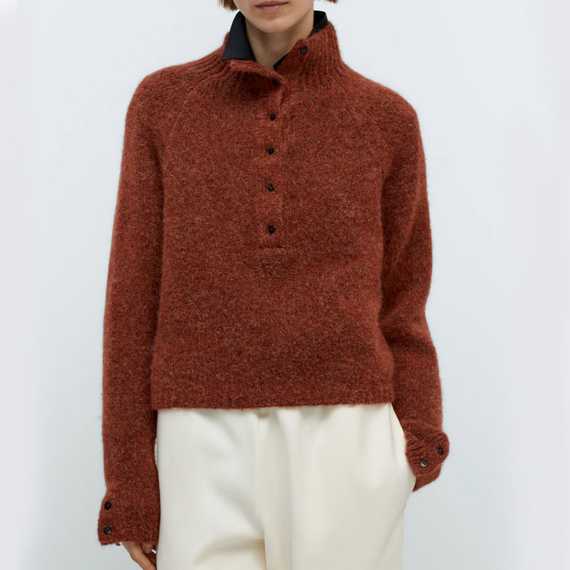 Cordera - Pull Polo Bébé - Terracotta