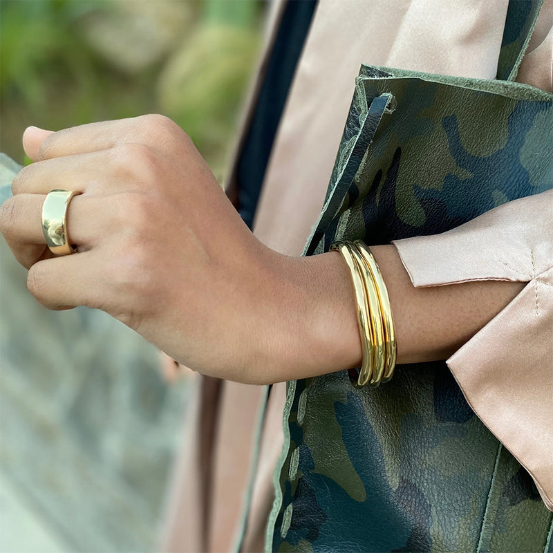 Mara Scalise - Bracelet Thin Cuff - Gold