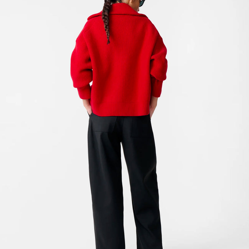 Studio Nicholson - Maille Sandos - Rouge Crimson